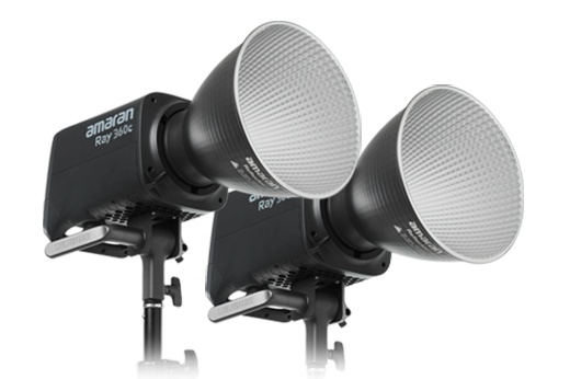 amaran Ray 360c RGB LED AC 脚付 × 2灯セット